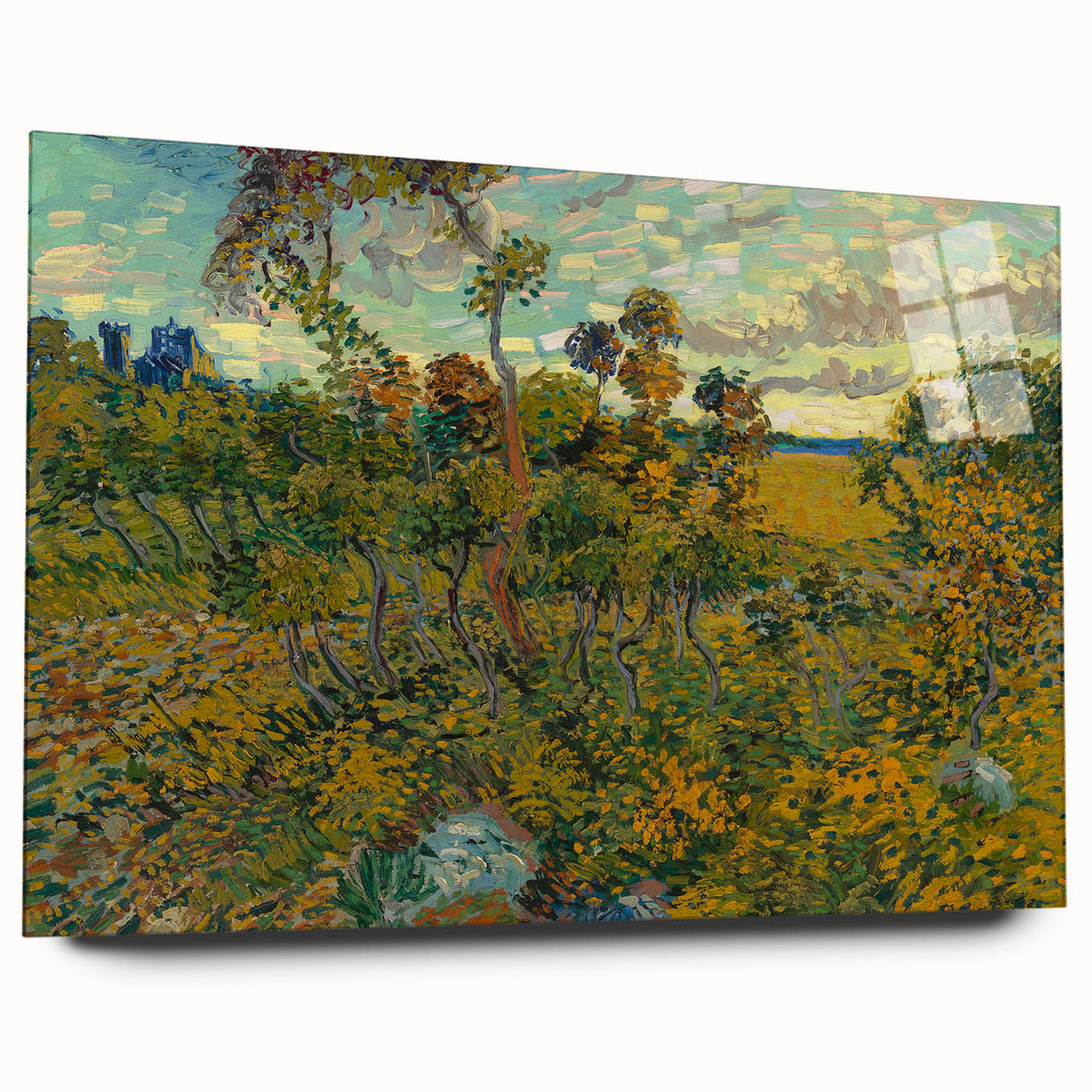 Sunset at Montmajour: Impressionist Landscape Wall Art by Van Gogh