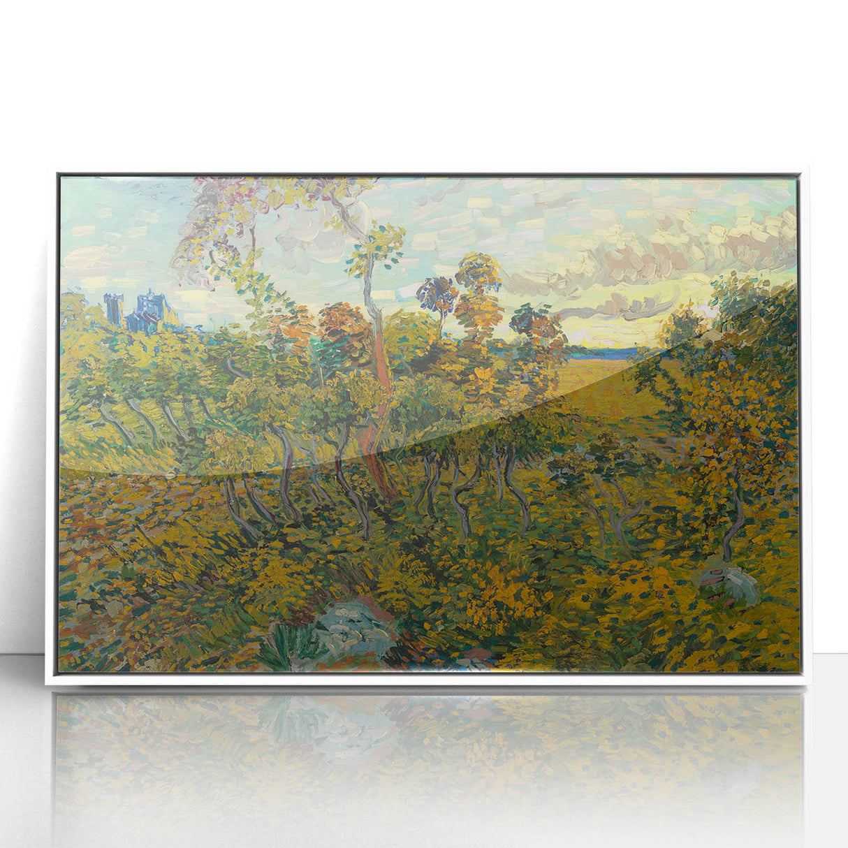 Sunset at Montmajour: Impressionist Landscape Wall Art by Van Gogh