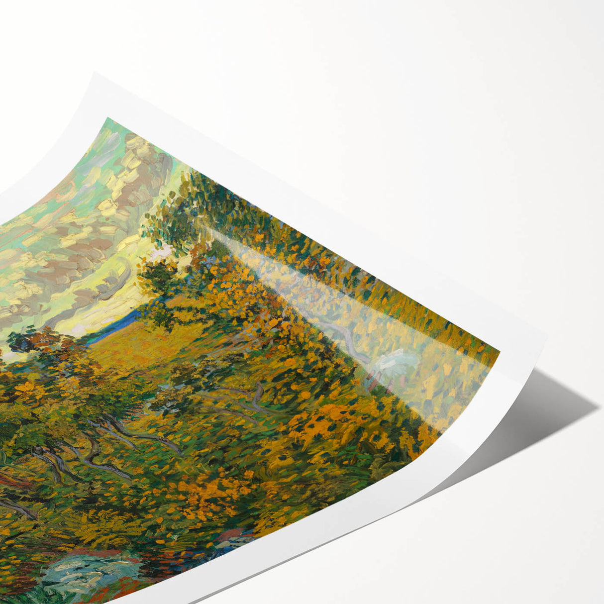 Sunset at Montmajour: Impressionist Landscape Wall Art by Van Gogh