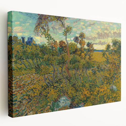 Sunset at Montmajour: Impressionist Landscape Wall Art by Van Gogh