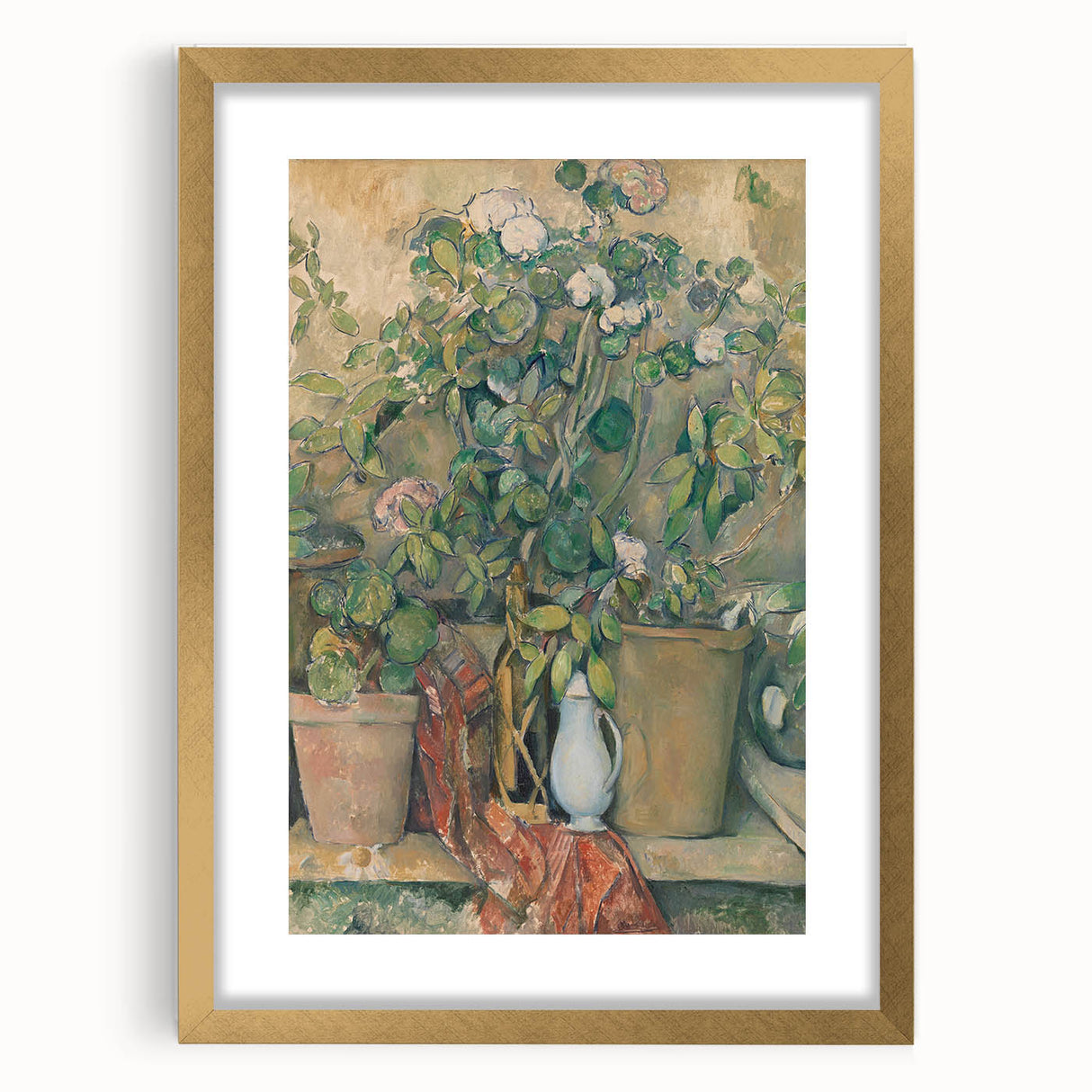 Impressionist Wall Art - Cézanne's "Terracotta Pots and Flowers