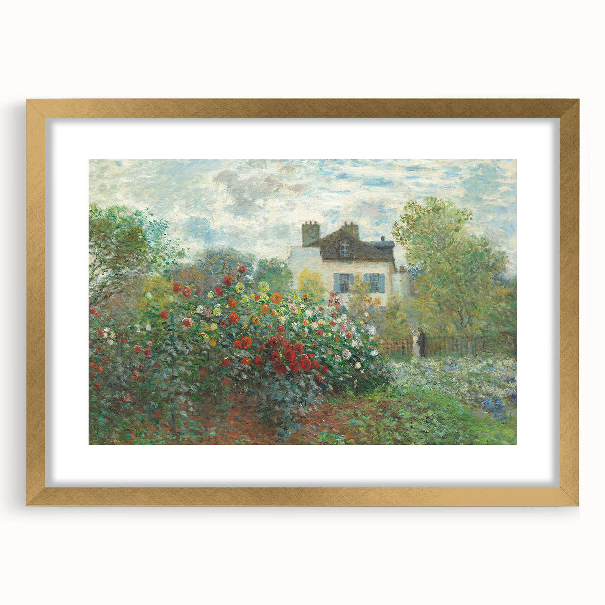 Artist's Garden in Argenteuil: Monet's Impressionist Floral Wall Art