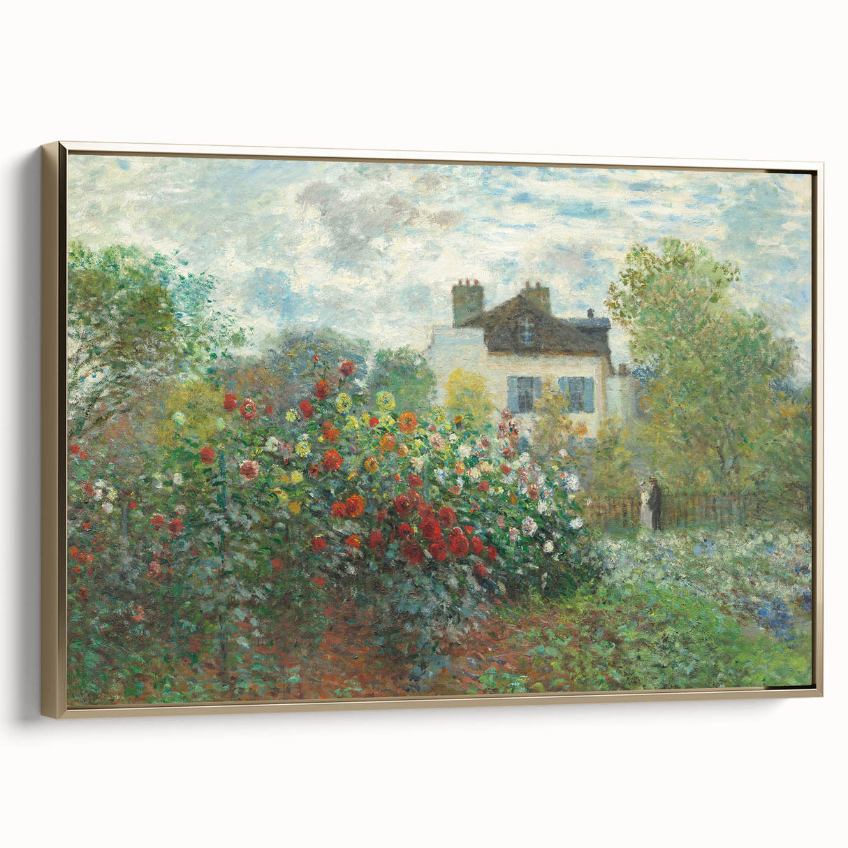 Artist's Garden in Argenteuil: Monet's Impressionist Floral Wall Art