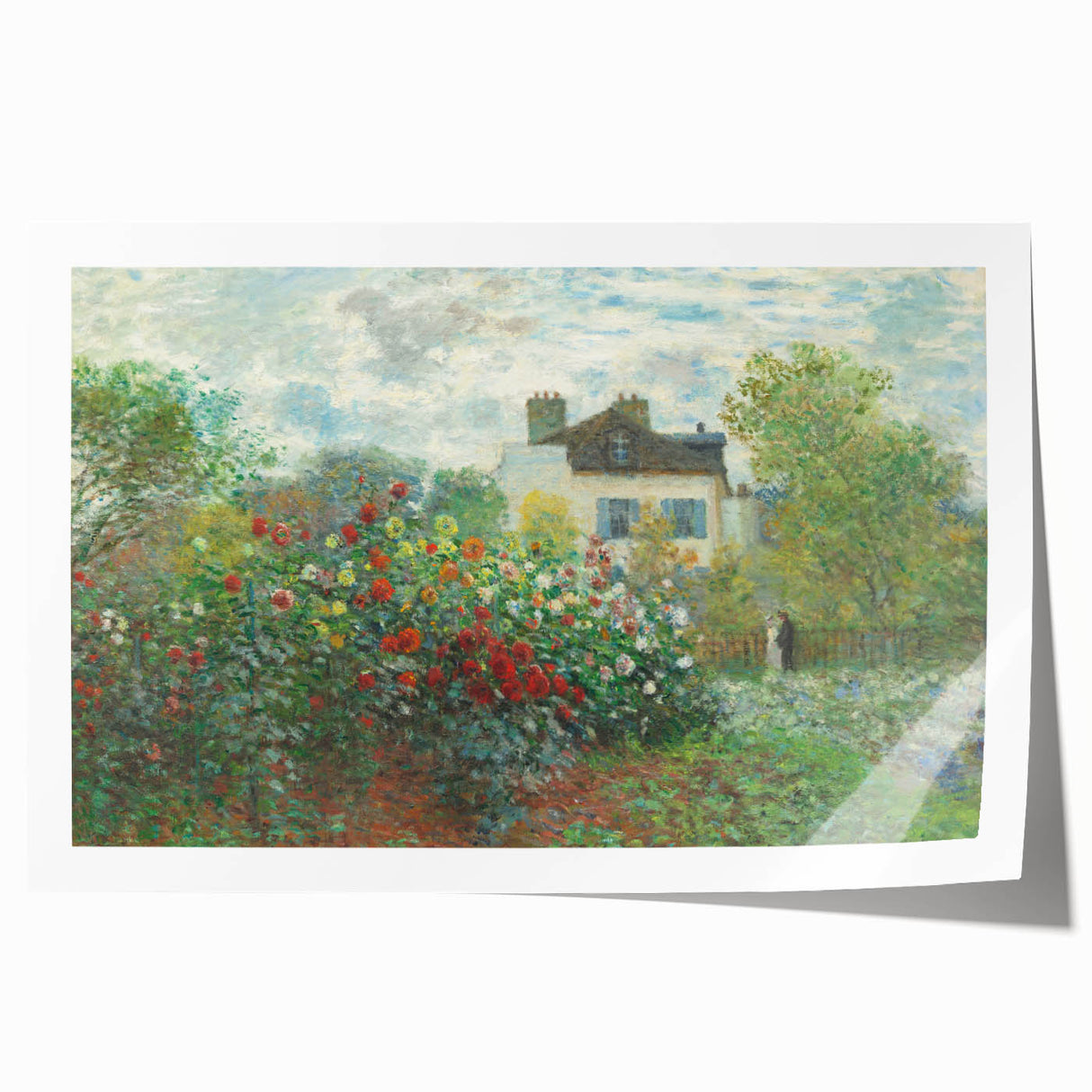 Artist's Garden in Argenteuil: Monet's Impressionist Floral Wall Art