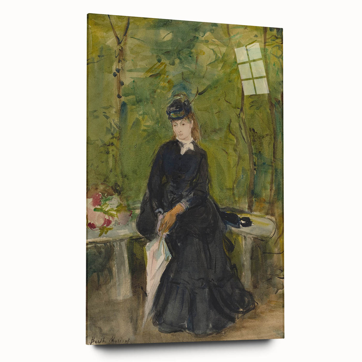 Impressionist Portrait Art - Morisot's "The Artist's Sister in a Park