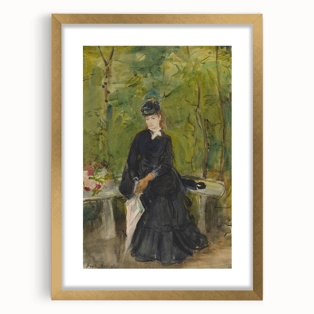 Impressionist Portrait Art - Morisot's "The Artist's Sister in a Park