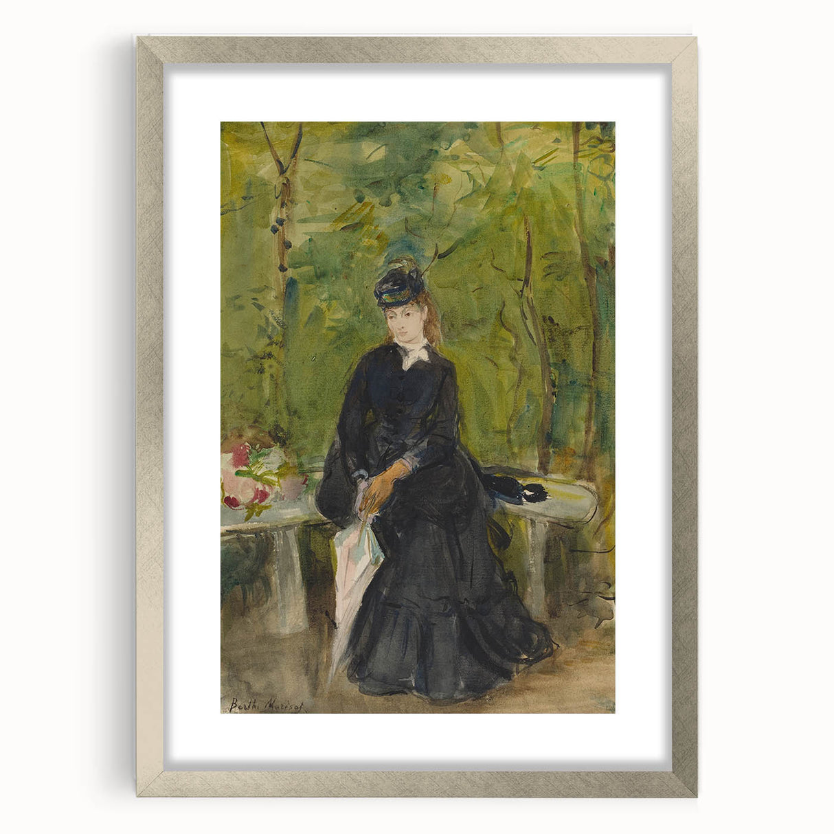 Impressionist Portrait Art - Morisot's "The Artist's Sister in a Park