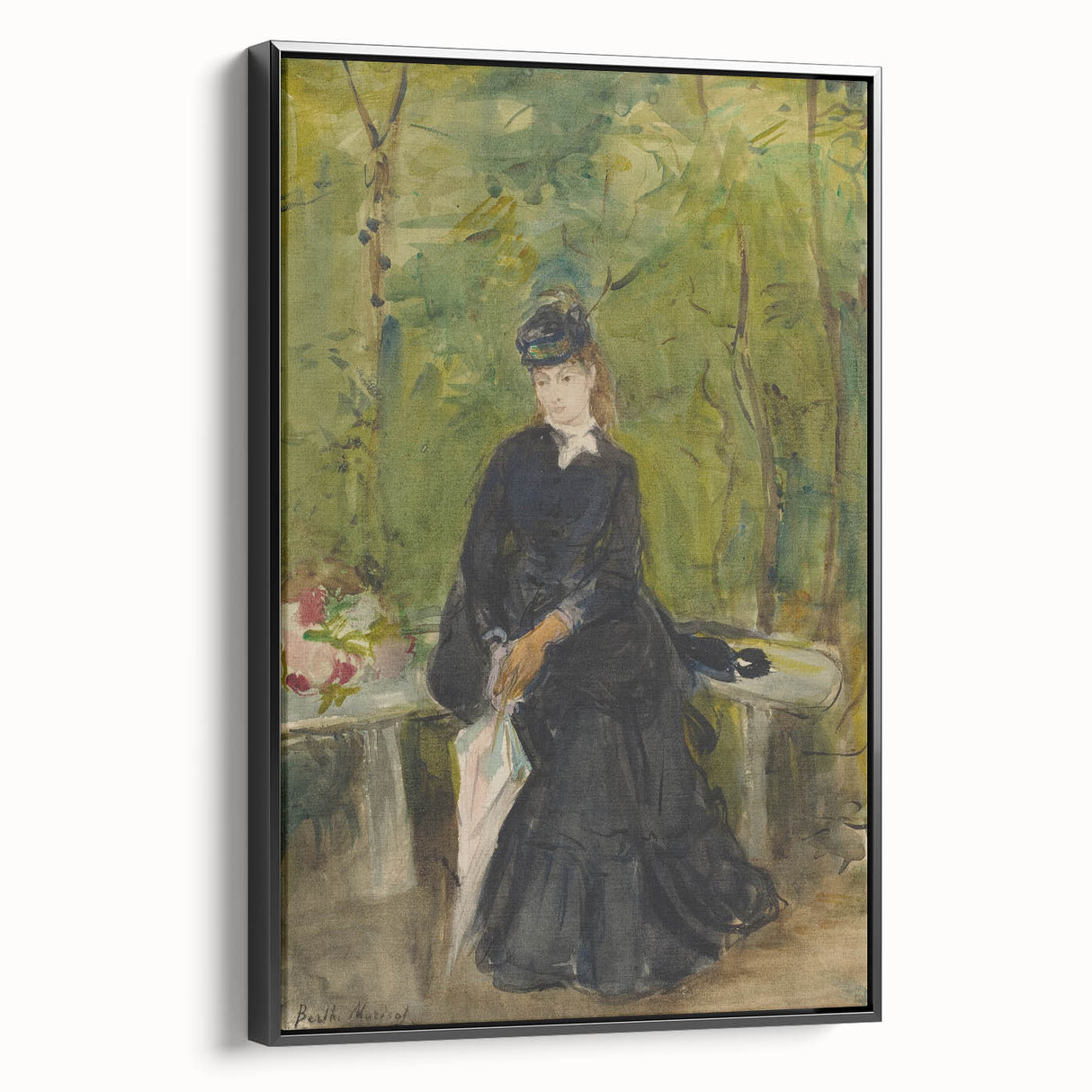 Impressionist Portrait Art - Morisot's "The Artist's Sister in a Park
