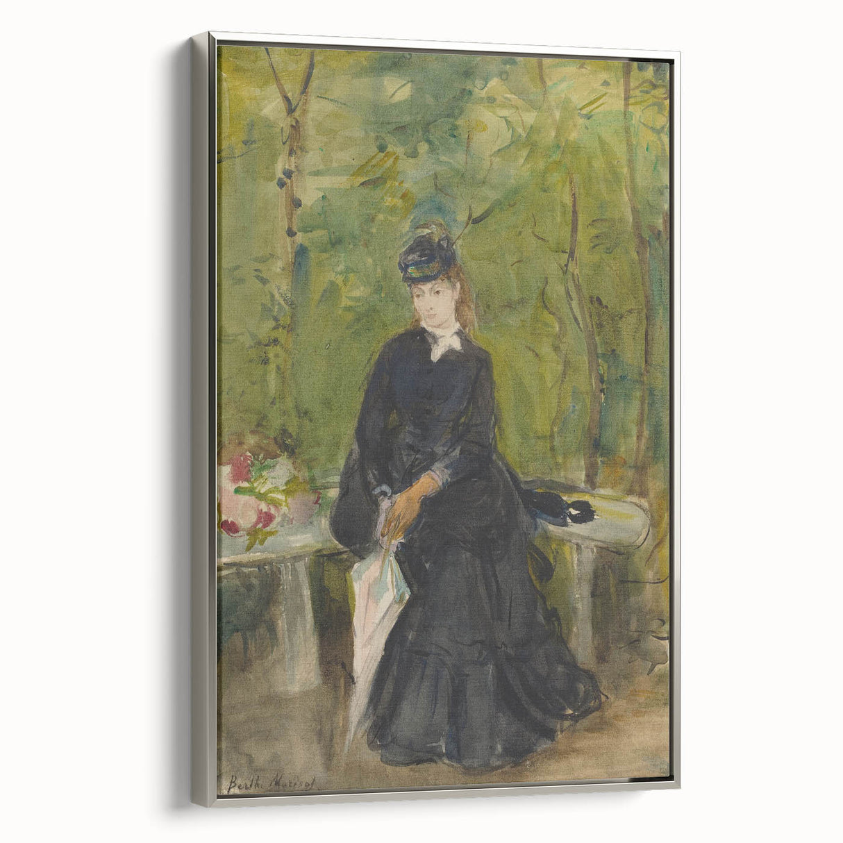 Impressionist Portrait Art - Morisot's "The Artist's Sister in a Park