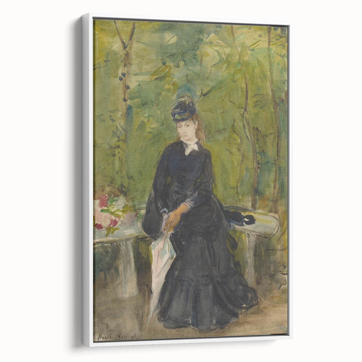 Impressionist Portrait Art - Morisot's "The Artist's Sister in a Park