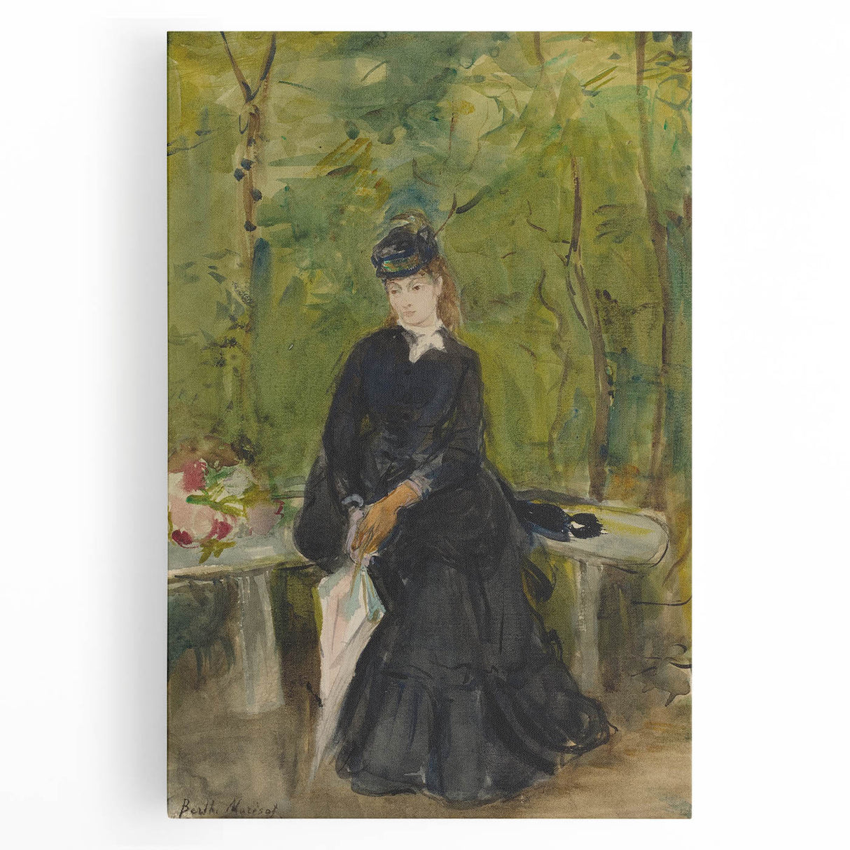 Impressionist Portrait Art - Morisot's "The Artist's Sister in a Park