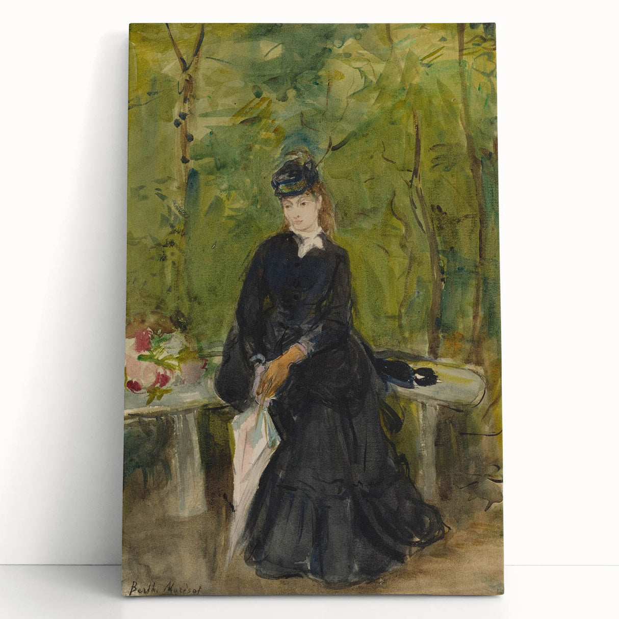 Impressionist Portrait Art - Morisot's "The Artist's Sister in a Park