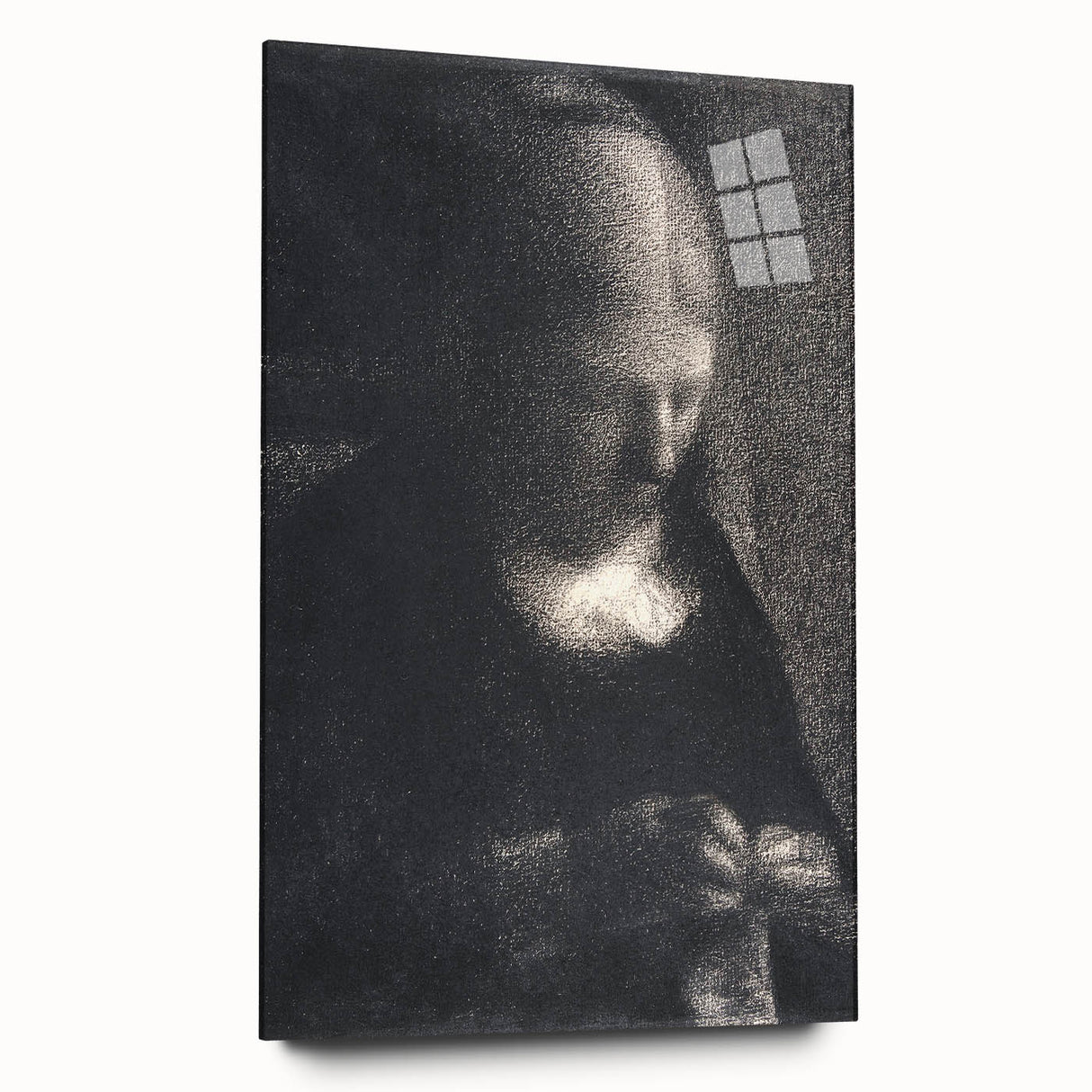Impressionist Portrait Art - Seurat's "The Artist's Mother Embroidering