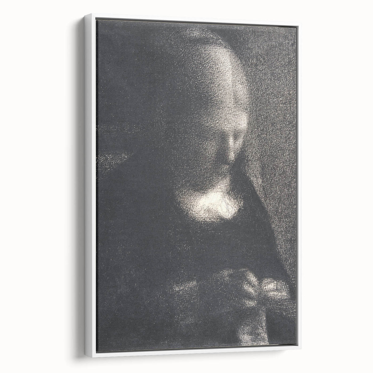 Impressionist Portrait Art - Seurat's "The Artist's Mother Embroidering