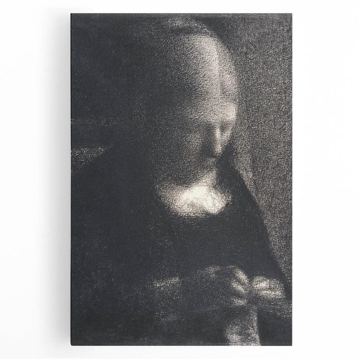 Impressionist Portrait Art - Seurat's "The Artist's Mother Embroidering