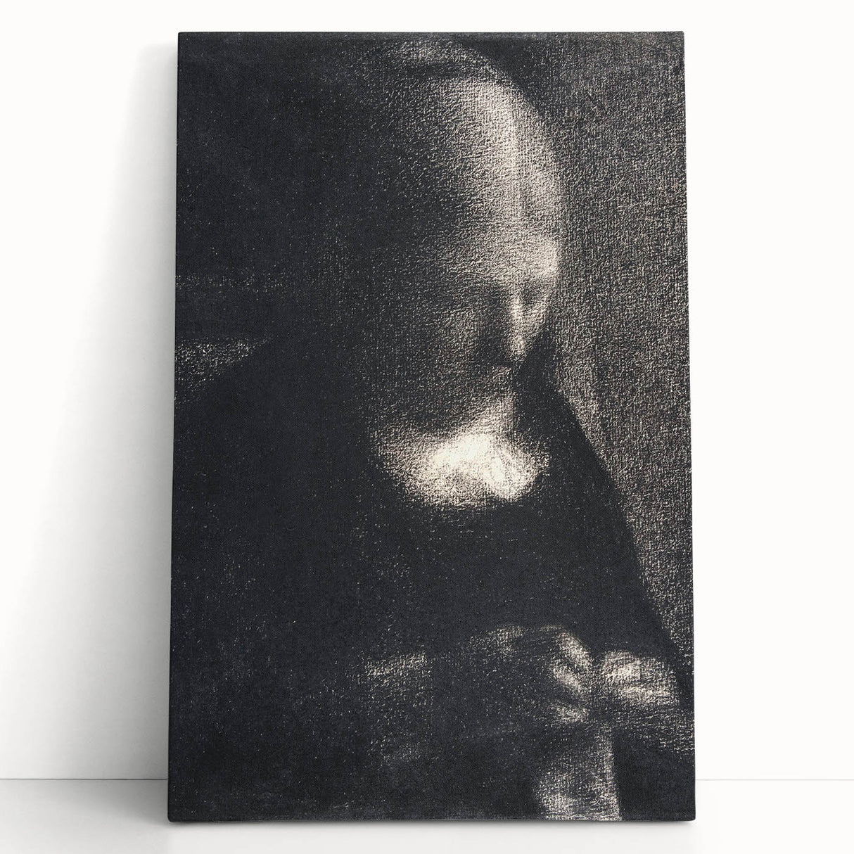 Impressionist Portrait Art - Seurat's "The Artist's Mother Embroidering