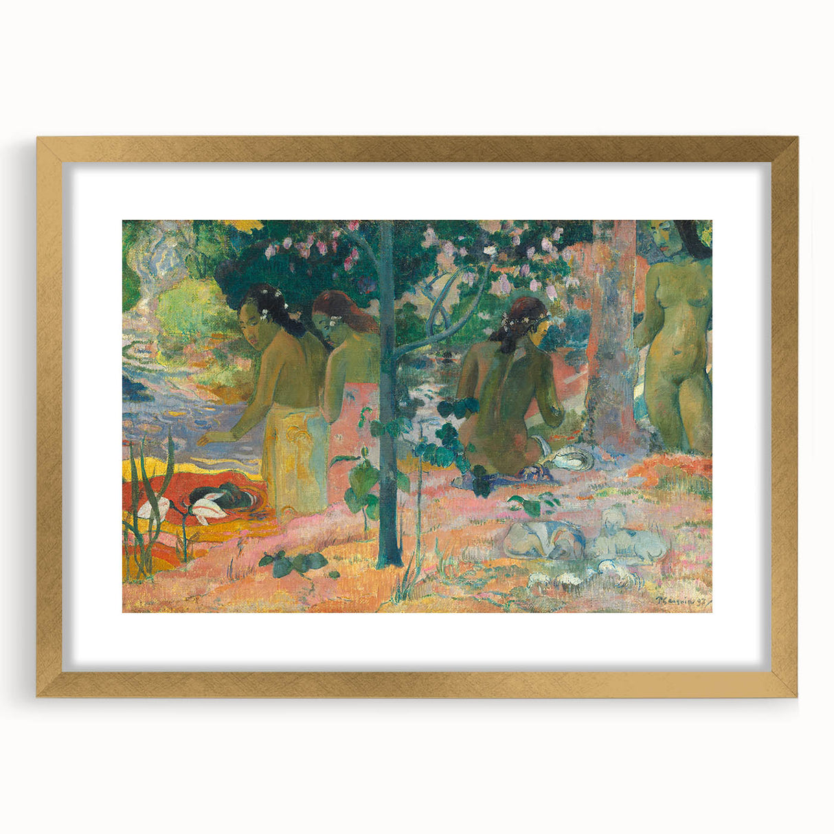 The Bathers: Paul Gauguin's Post-Impressionist Masterpiece Wall Art