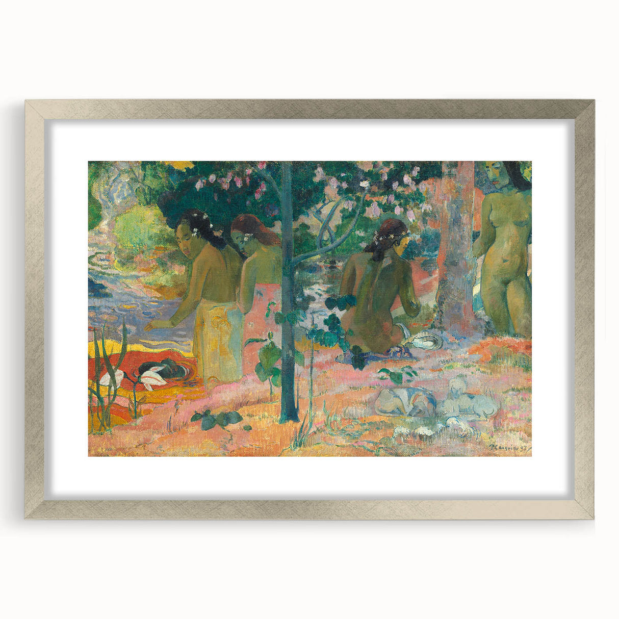 The Bathers: Paul Gauguin's Post-Impressionist Masterpiece Wall Art