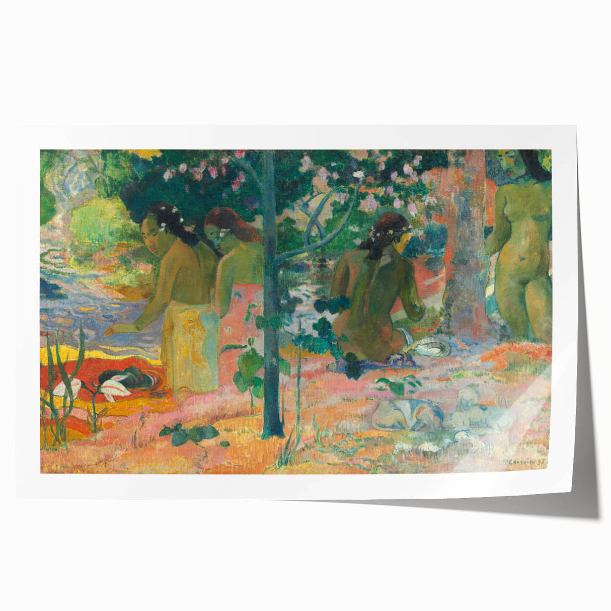 The Bathers: Paul Gauguin's Post-Impressionist Masterpiece Wall Art