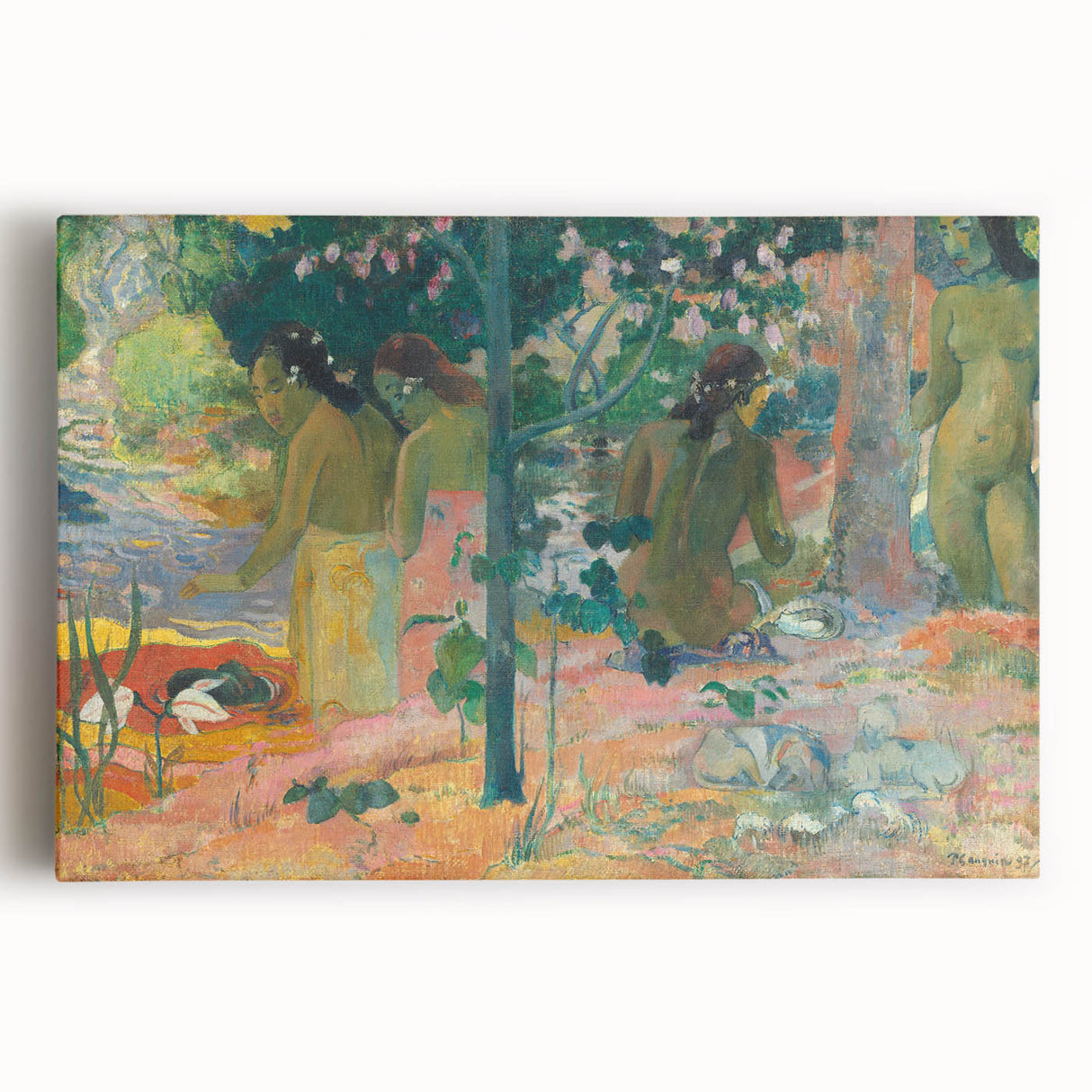 The Bathers: Paul Gauguin's Post-Impressionist Masterpiece Wall Art
