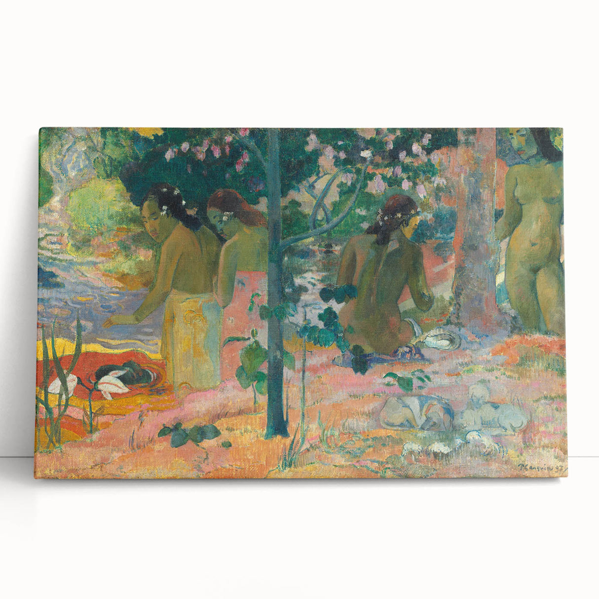 The Bathers: Paul Gauguin's Post-Impressionist Masterpiece Wall Art