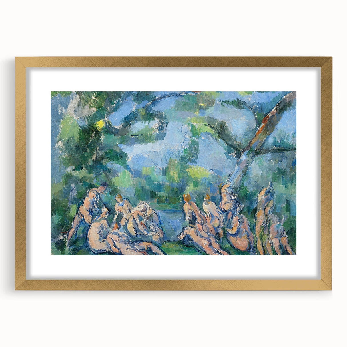 The Bathers: Paul Cézanne's Post-Impressionist Masterpiece Wall Art