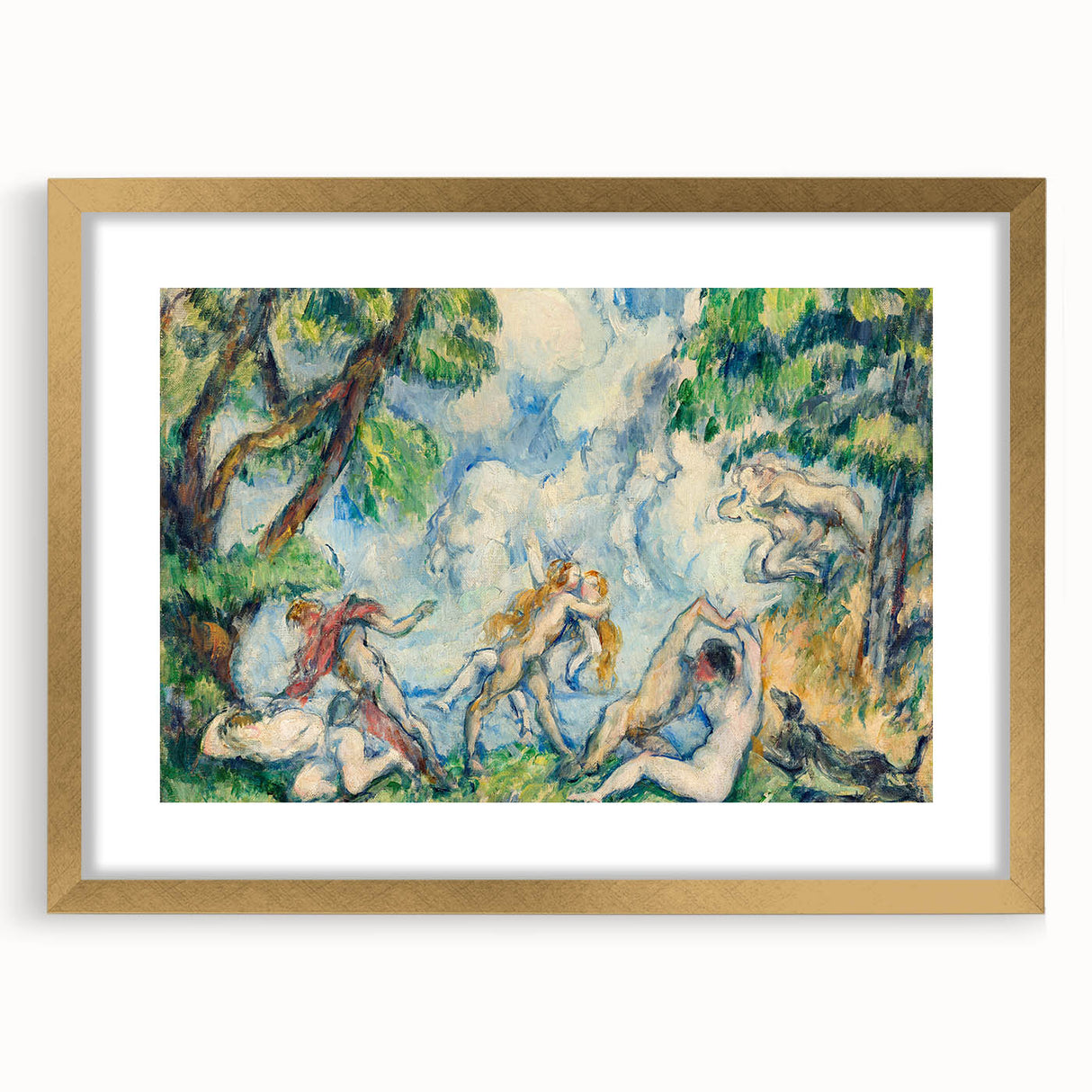 Impressionism Wall Art – The Battle of Love by Paul Cézanne Print