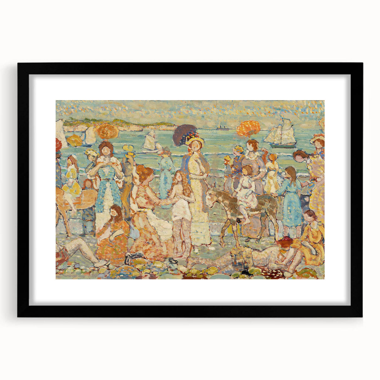 The Beach No. 3: Maurice Prendergast's Vibrant Post-Impressionist Art