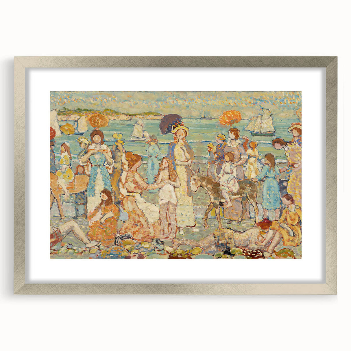 The Beach No. 3: Maurice Prendergast's Vibrant Post-Impressionist Art