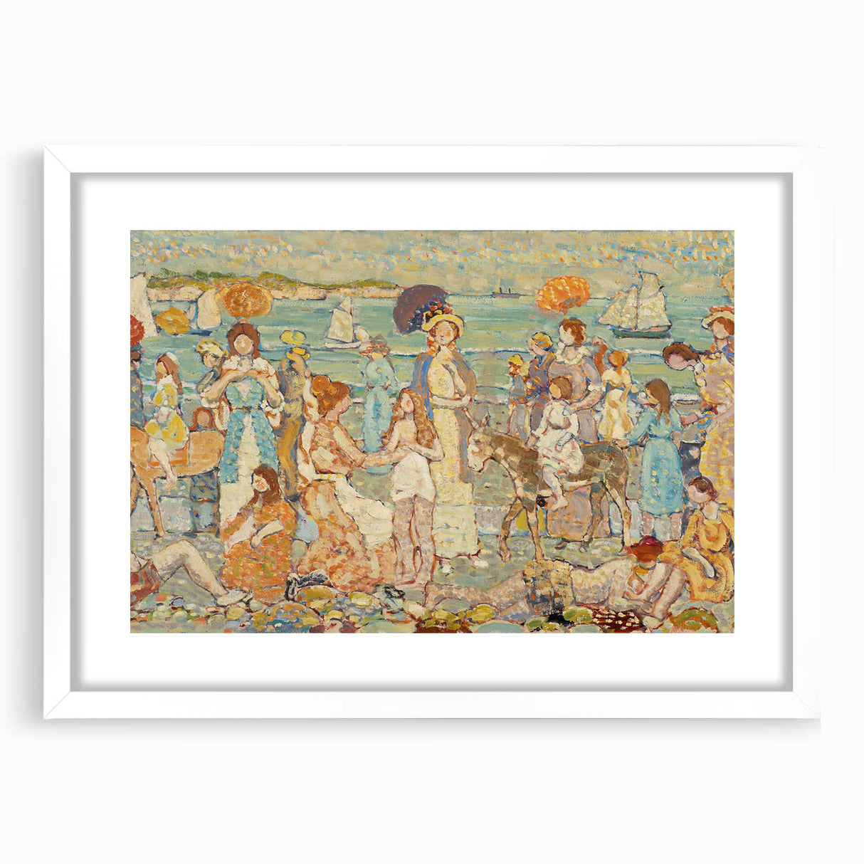 The Beach No. 3: Maurice Prendergast's Vibrant Post-Impressionist Art