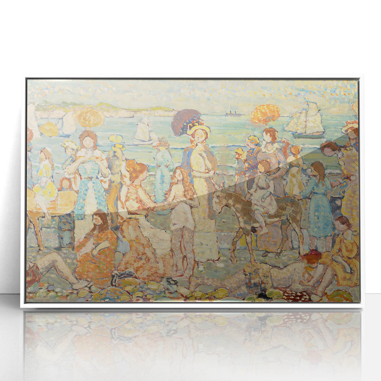 The Beach No. 3: Maurice Prendergast's Vibrant Post-Impressionist Art