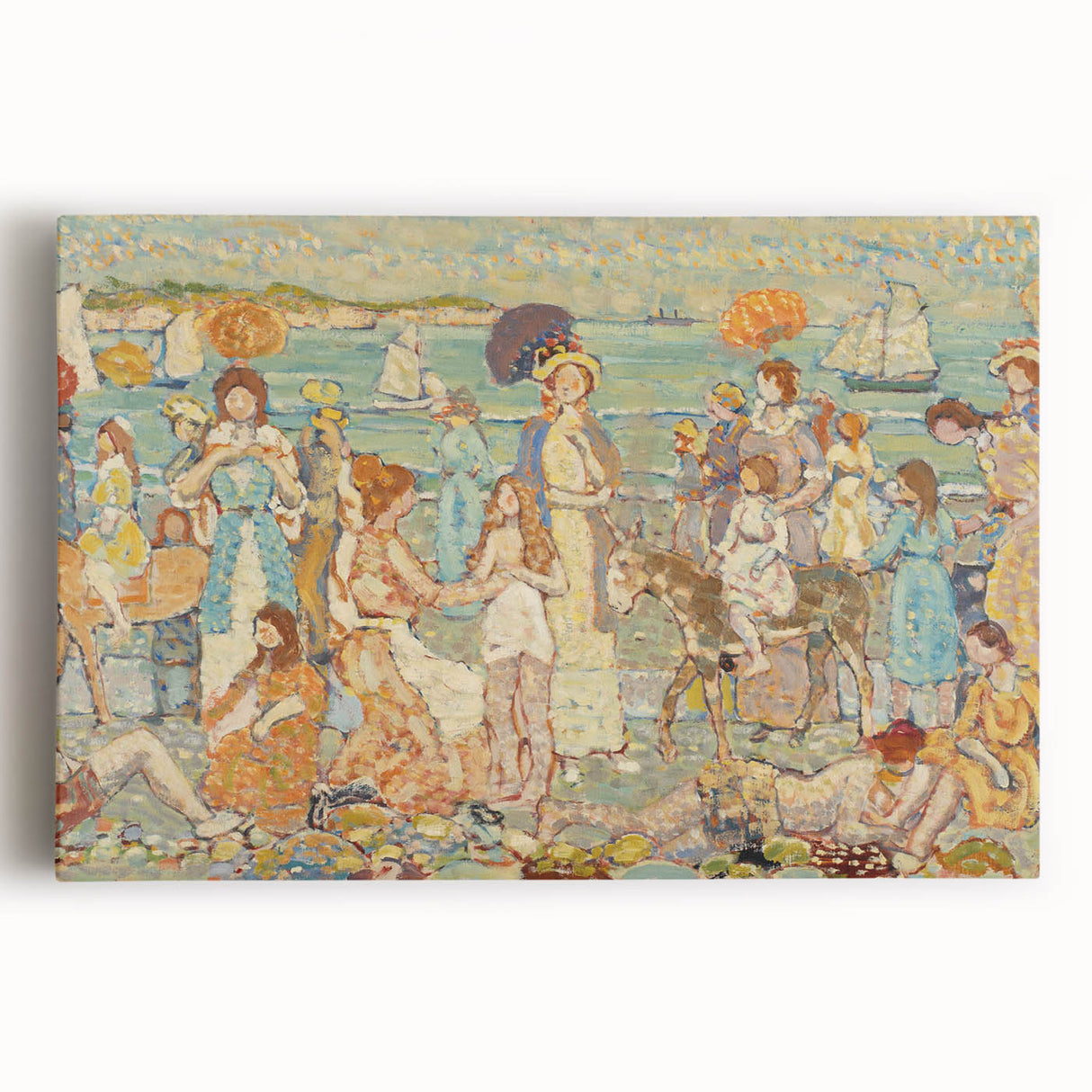 The Beach No. 3: Maurice Prendergast's Vibrant Post-Impressionist Art