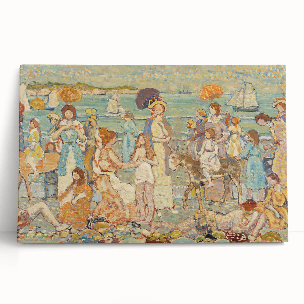 The Beach No. 3: Maurice Prendergast's Vibrant Post-Impressionist Art