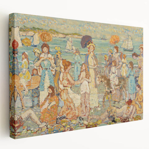 The Beach No. 3: Maurice Prendergast's Vibrant Post-Impressionist Art