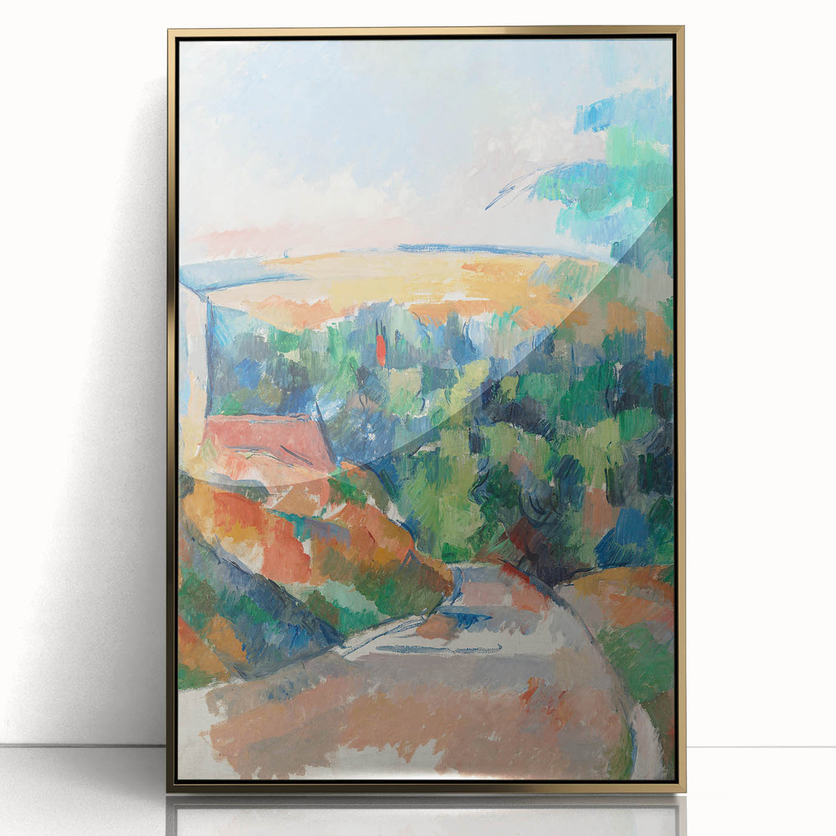 Impressionist Landscape Art - Cézanne's "The Bend in the Road" Print
