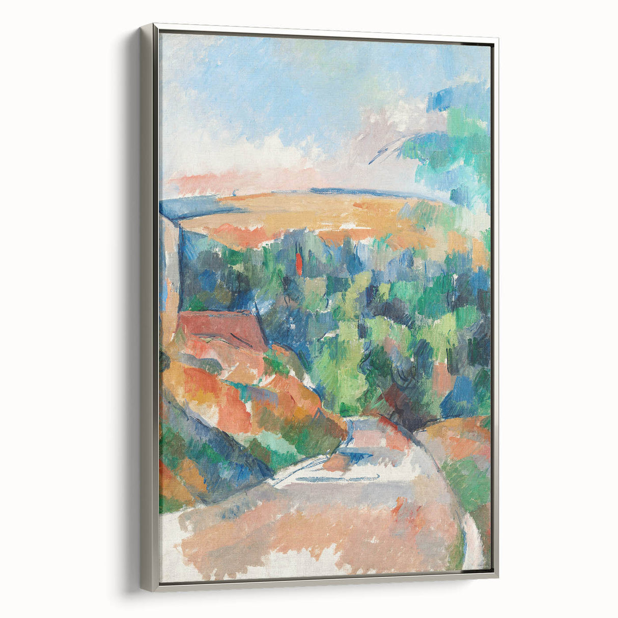 Impressionist Landscape Art - Cézanne's "The Bend in the Road" Print