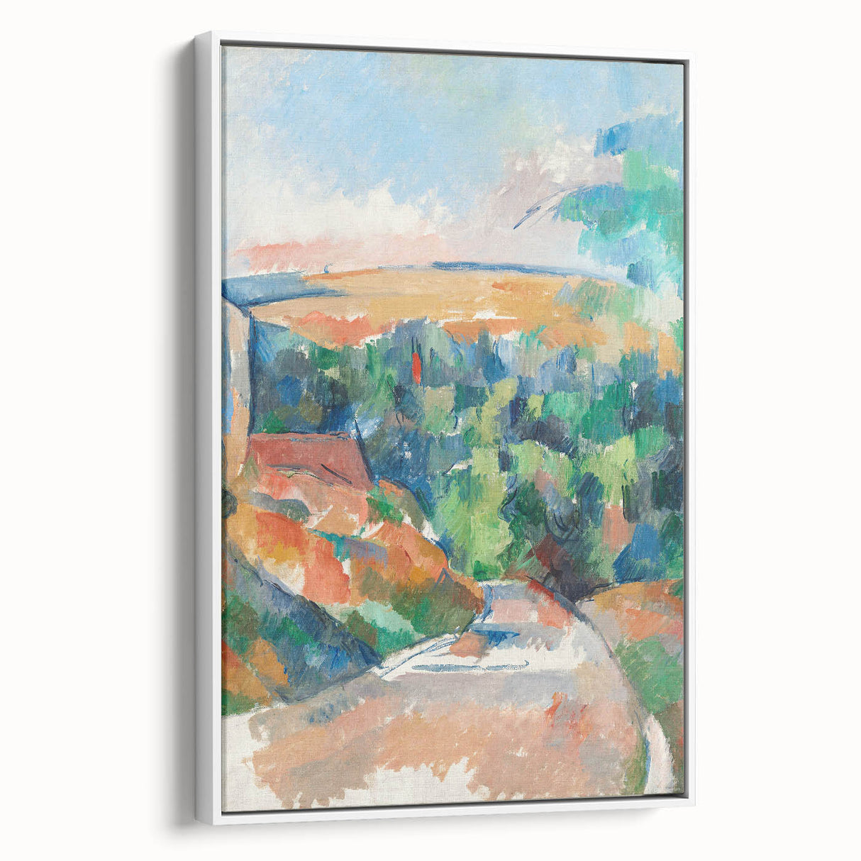 Impressionist Landscape Art - Cézanne's "The Bend in the Road" Print