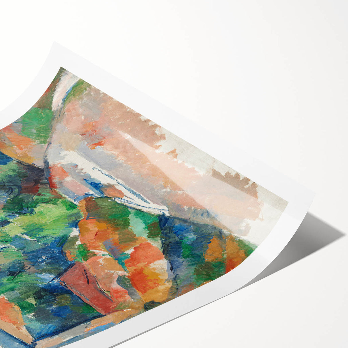 Impressionist Landscape Art - Cézanne's "The Bend in the Road" Print