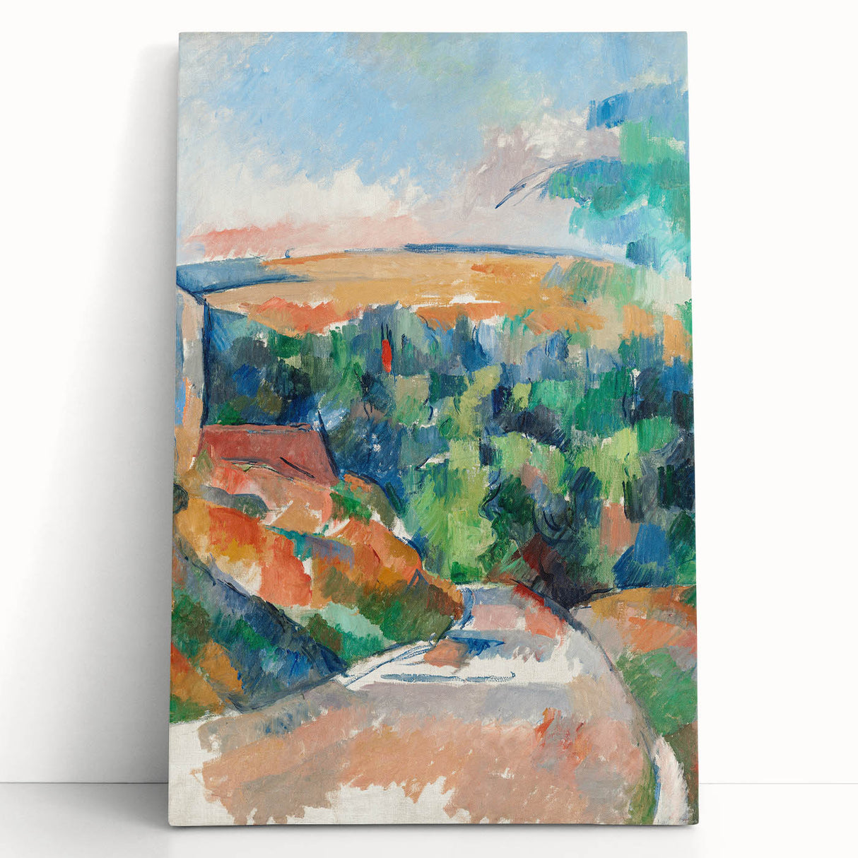Impressionist Landscape Art - Cézanne's "The Bend in the Road" Print