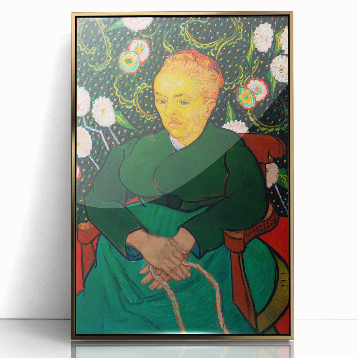 Impressionist Portrait Art - Van Gogh's "The Berceuse" Print