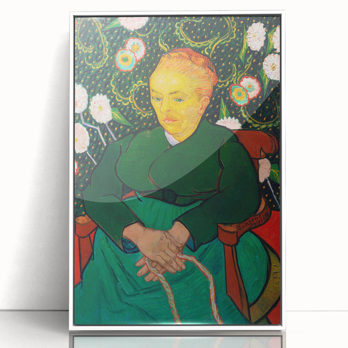 Impressionist Portrait Art - Van Gogh's "The Berceuse" Print