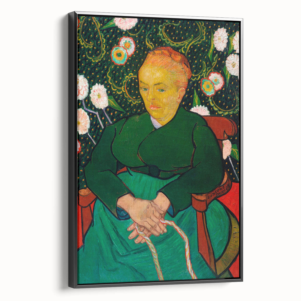 Impressionist Portrait Art - Van Gogh's "The Berceuse" Print