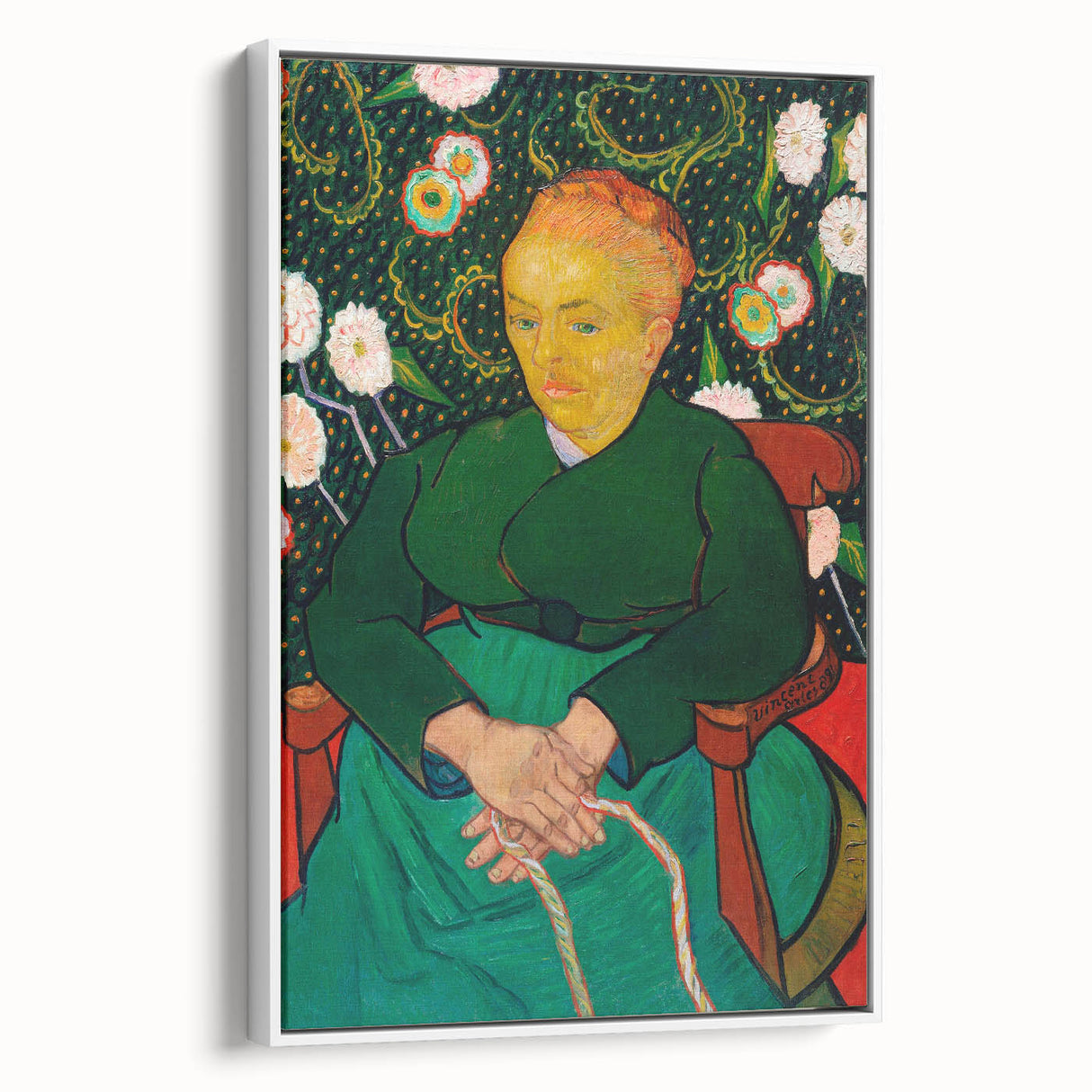Impressionist Portrait Art - Van Gogh's "The Berceuse" Print