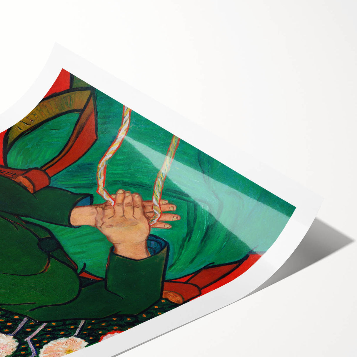 Impressionist Portrait Art - Van Gogh's "The Berceuse" Print