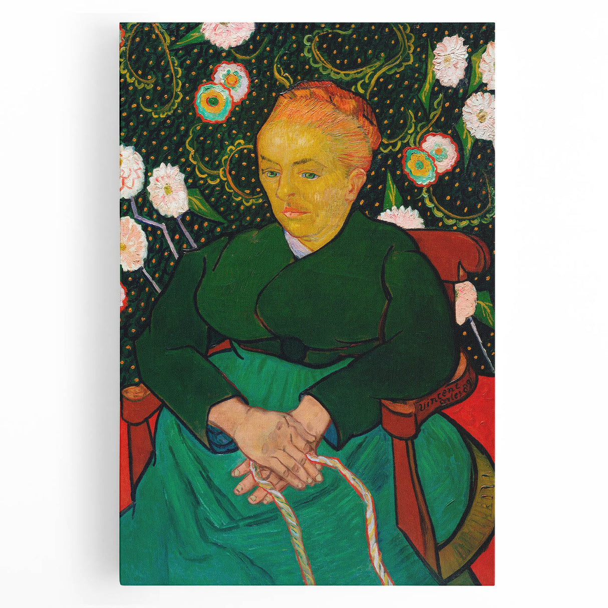Impressionist Portrait Art - Van Gogh's "The Berceuse" Print