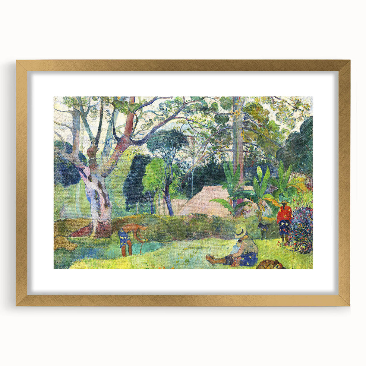 The Big Tree: Paul Gauguin's Vibrant Post-Impressionist Artwork