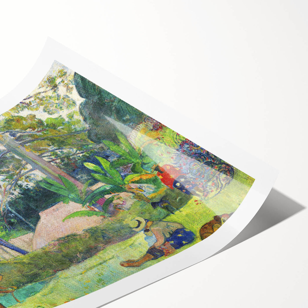 The Big Tree: Paul Gauguin's Vibrant Post-Impressionist Artwork