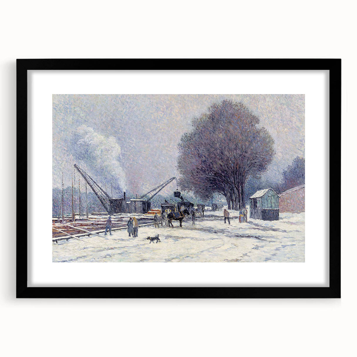 The Boulogne Embankment: Maximilien Luce's Winter Impressionist Art