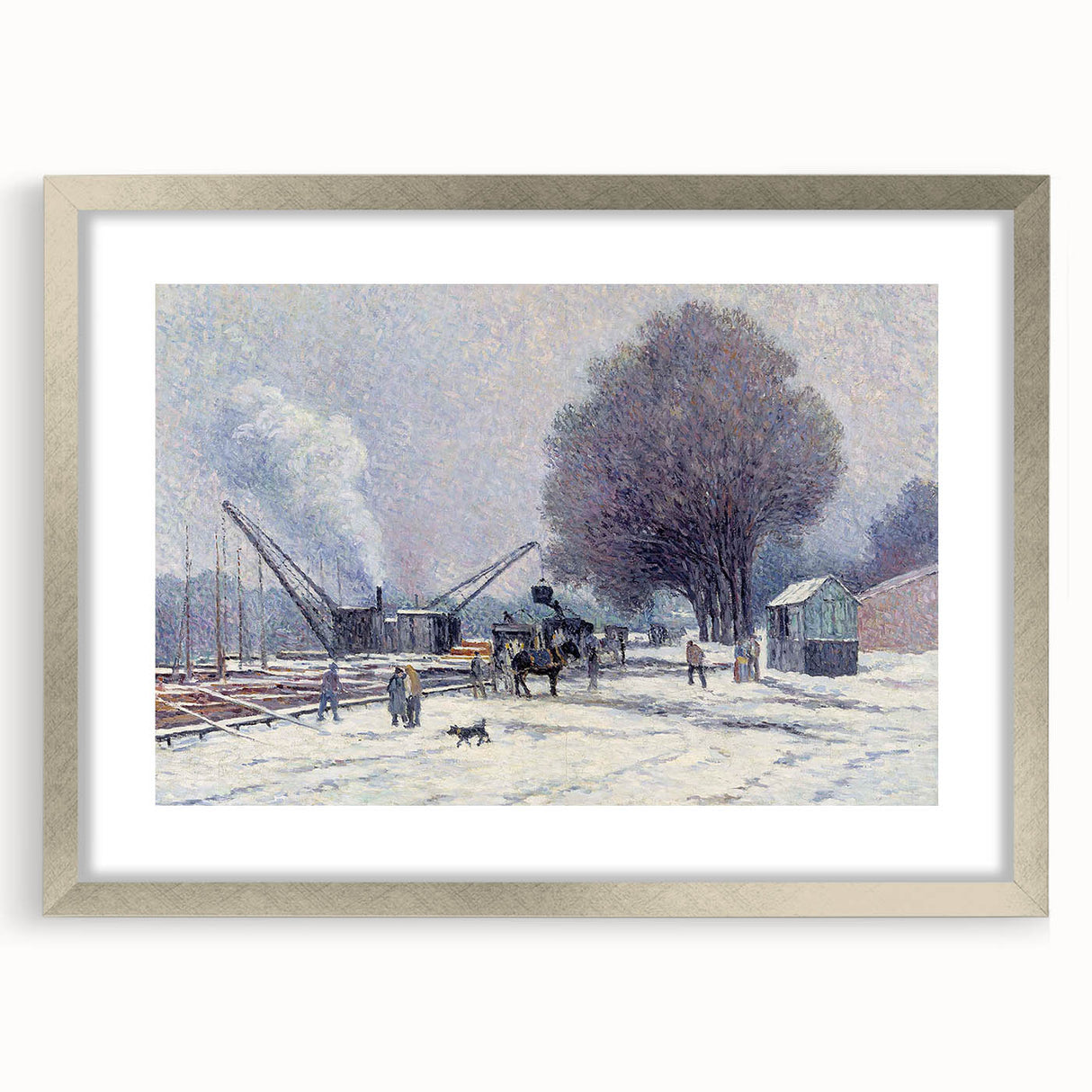 The Boulogne Embankment: Maximilien Luce's Winter Impressionist Art