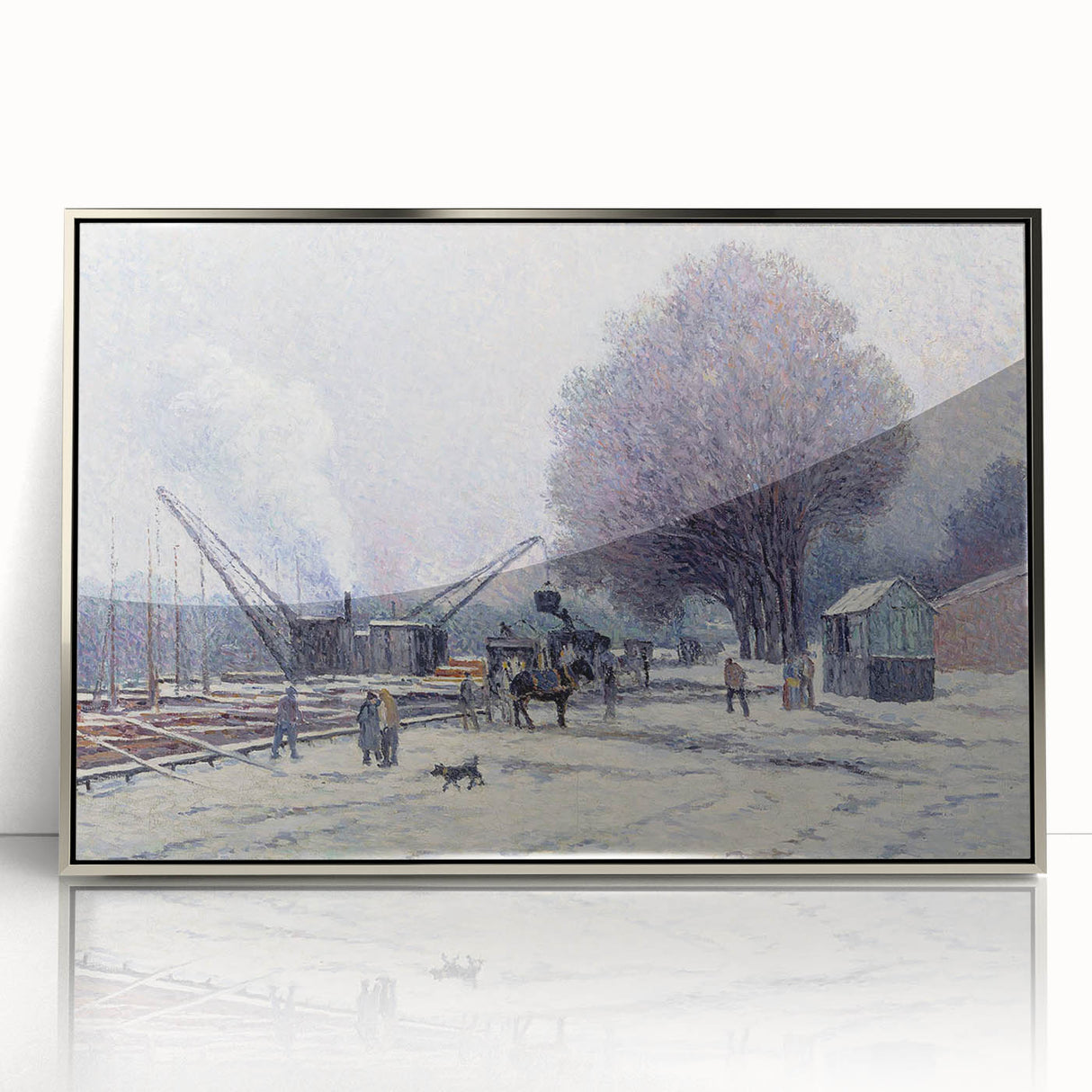 The Boulogne Embankment: Maximilien Luce's Winter Impressionist Art